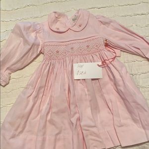 Pink Smocked Dress NWT
